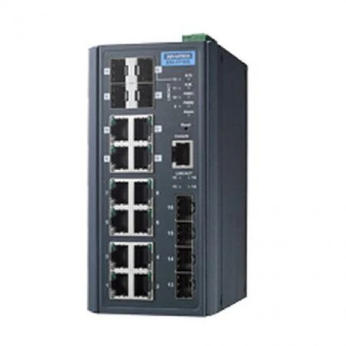 Управляемый коммутатор Ethernet ADVANTECH Серия EKI 16 портов EKI-7716G-4F4C-AE