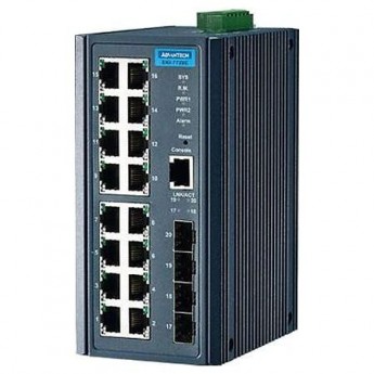 Управляемый коммутатор Ethernet ADVANTECH EKI-7720E-4F 16xRJ-45 4xSFP EKI-7720E-4F-AE