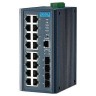 Управляемый коммутатор Ethernet ADVANTECH EKI Серия с 16 портами 10/100/1000 Мбит/с и 4 SFP портами EKI-7720G-4F-AE