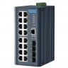 Управляемый коммутатор Ethernet ADVANTECH серии EKI 20 портов PoE+ EKI-7720G-4FPI-AE