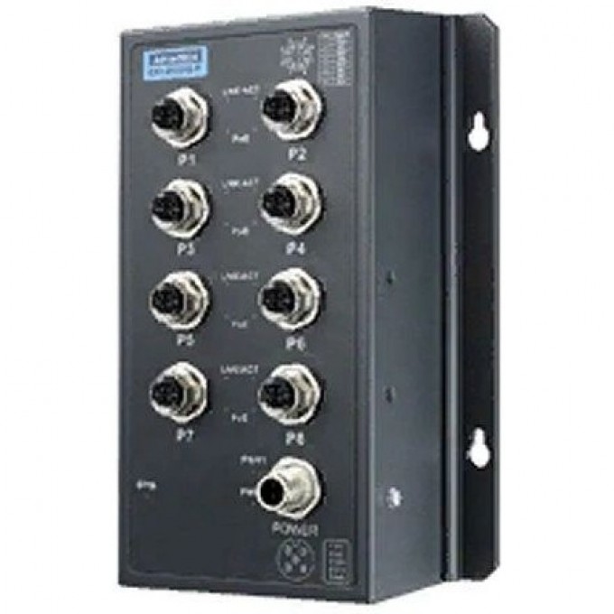 Промышленный коммутатор Ethernet ADVANTECH EKI-9508G-PL неуправляемый 8 портов M12 EKI-9508G-PL-AE