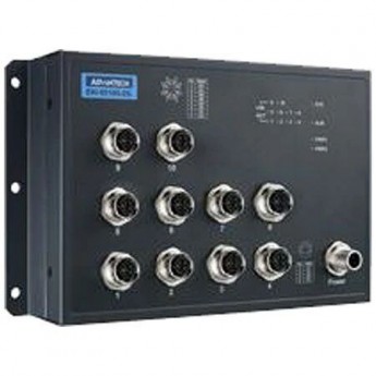 Неуправляемый коммутатор Ethernet ADVANTECH Серия EKI 10 портов 8x10/100 Мбит/с 2x10/100/1000 Мбит/с EKI-9510E-2GH-AE