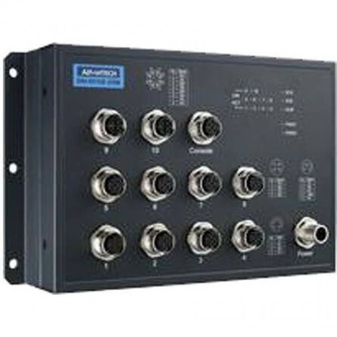 Управляемый коммутатор Ethernet ADVANTECH Серия EKI 10 портов 10/100/1000 Мбит/с EKI-9510G-2GML-AE