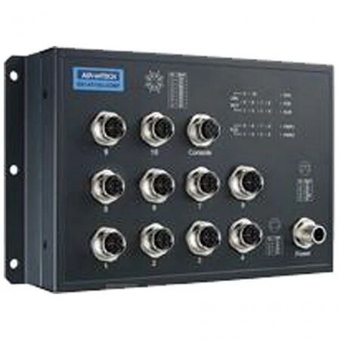 Управляемый коммутатор Ethernet ADVANTECH Серия EKI 10 портов 8xPoE+ EKI-9510G-2GMPL-AE
