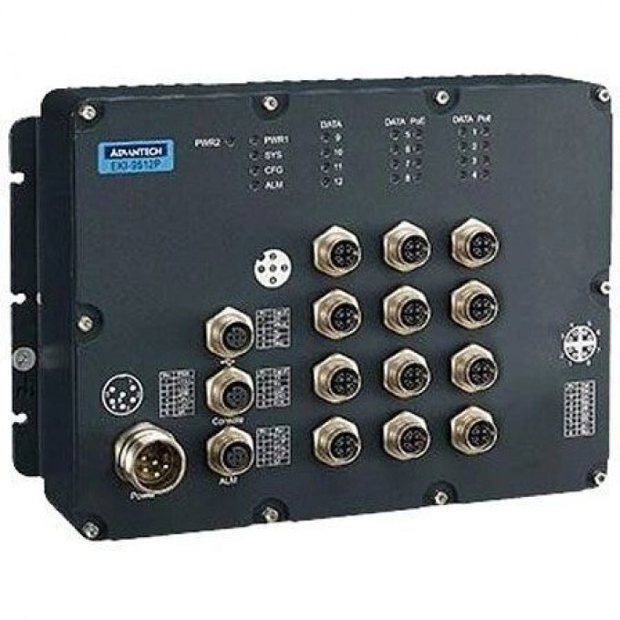 Управляемый коммутатор Ethernet Advantech EKI-9512-P0IDL10E