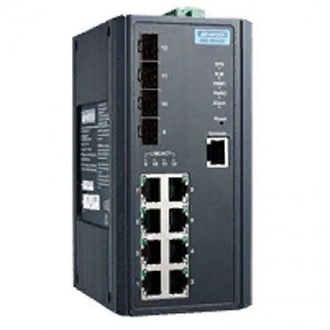 Управляемый Ethernet-коммутатор L3 ADVANTECH Серия EKI 12 портов Gigabit Ethernet EKI-9612G-4FI-AE