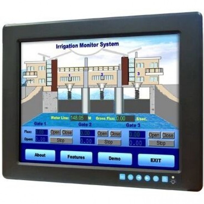 Промышленный монитор ADVANTECH 12.1 дюйма с разрешением FPM-3121G-X0AE