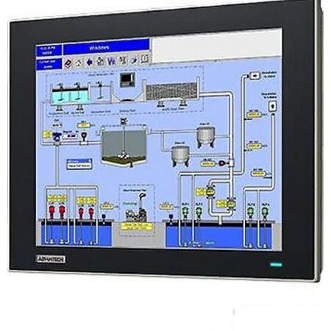 Защищенный монитор ADVANTECH 12.1 дюймов с резистивным сенсорным экраном FPM-7121T-R3AE