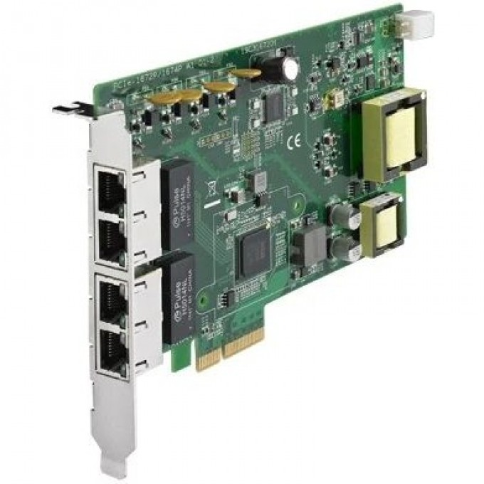 Сетевая карта ADVANTECH PCI-Express x4 с 4 портами 10/100/1000 Мбит/с PCIE-1674PC-AE