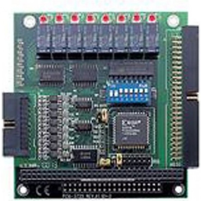 Плата ввода-вывода ADVANTECH PC/104 с 8 дискретными входами и 8 релейными выходами PCM-3725-BE